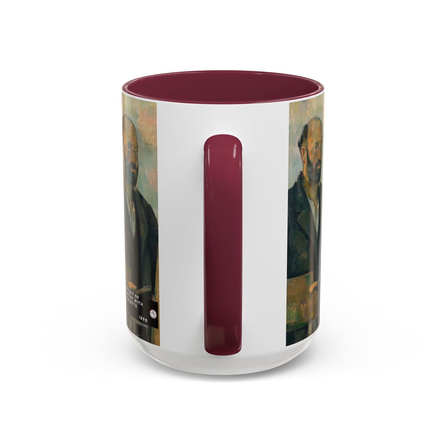 Cézanne, Paul - Portrait of the Artist with a Palette (1890) - Colorful Accent Mugs