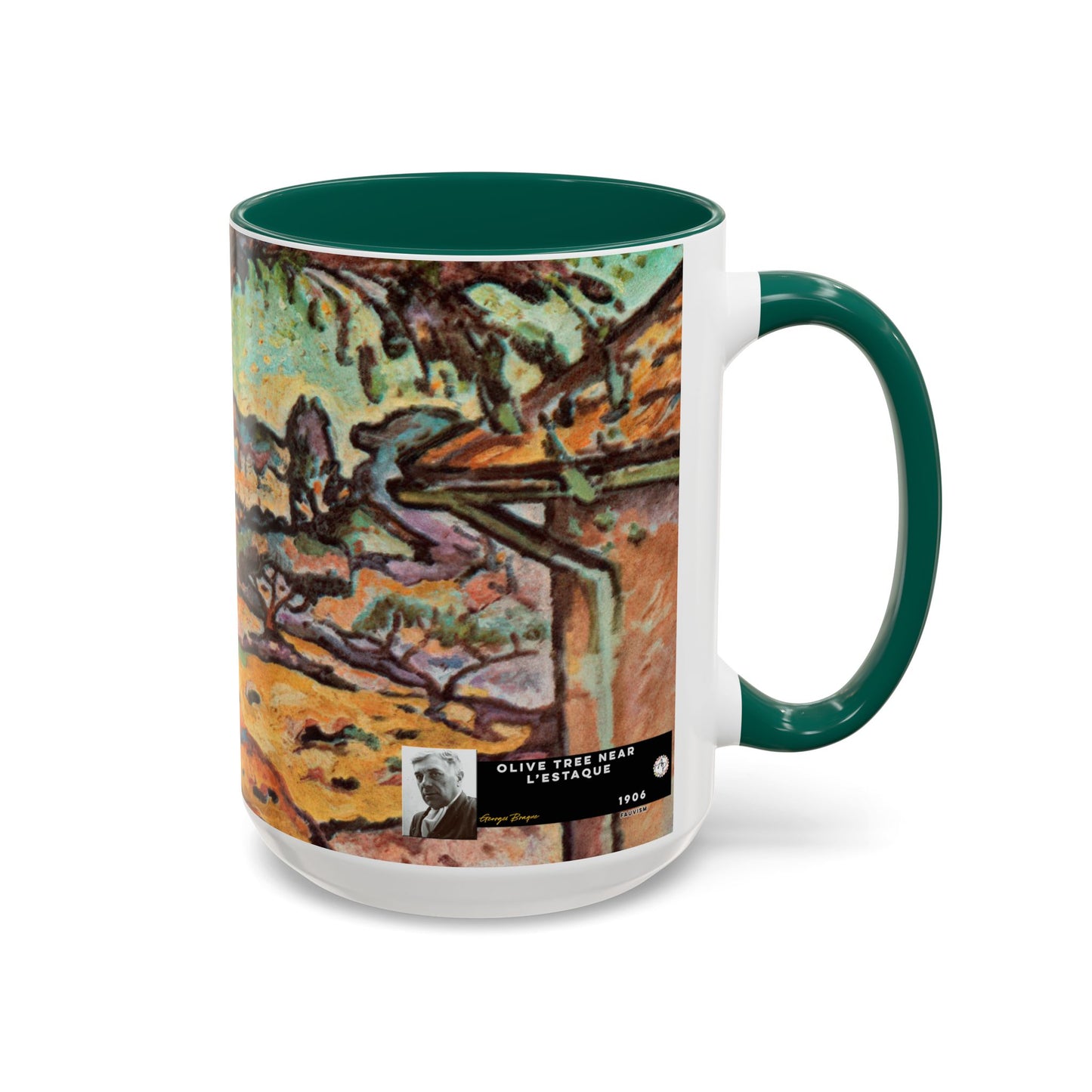 Braque, Georges - Olive Tree near L'Estaque (1906) - Colorful Accent Mugs