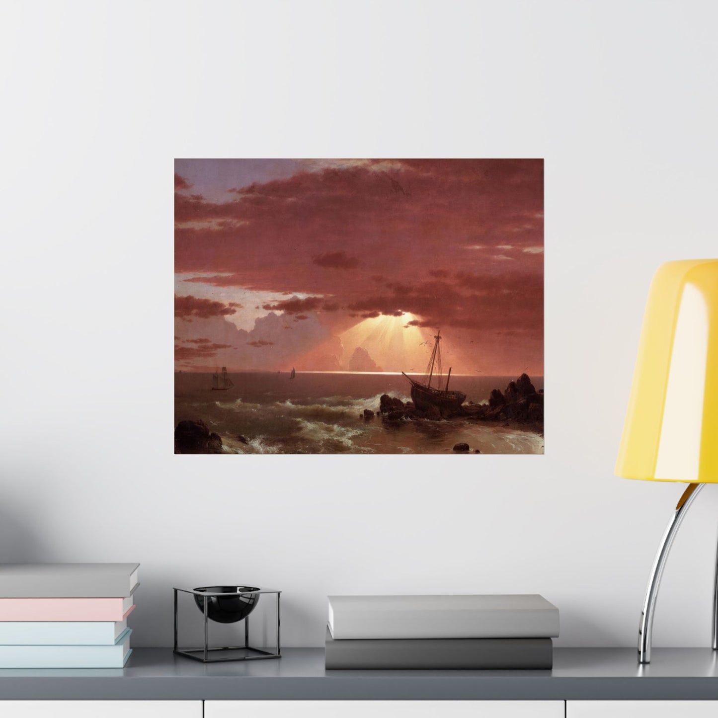 Church, Frederic Edwin - The Wreck  (1855) - Satin Posters