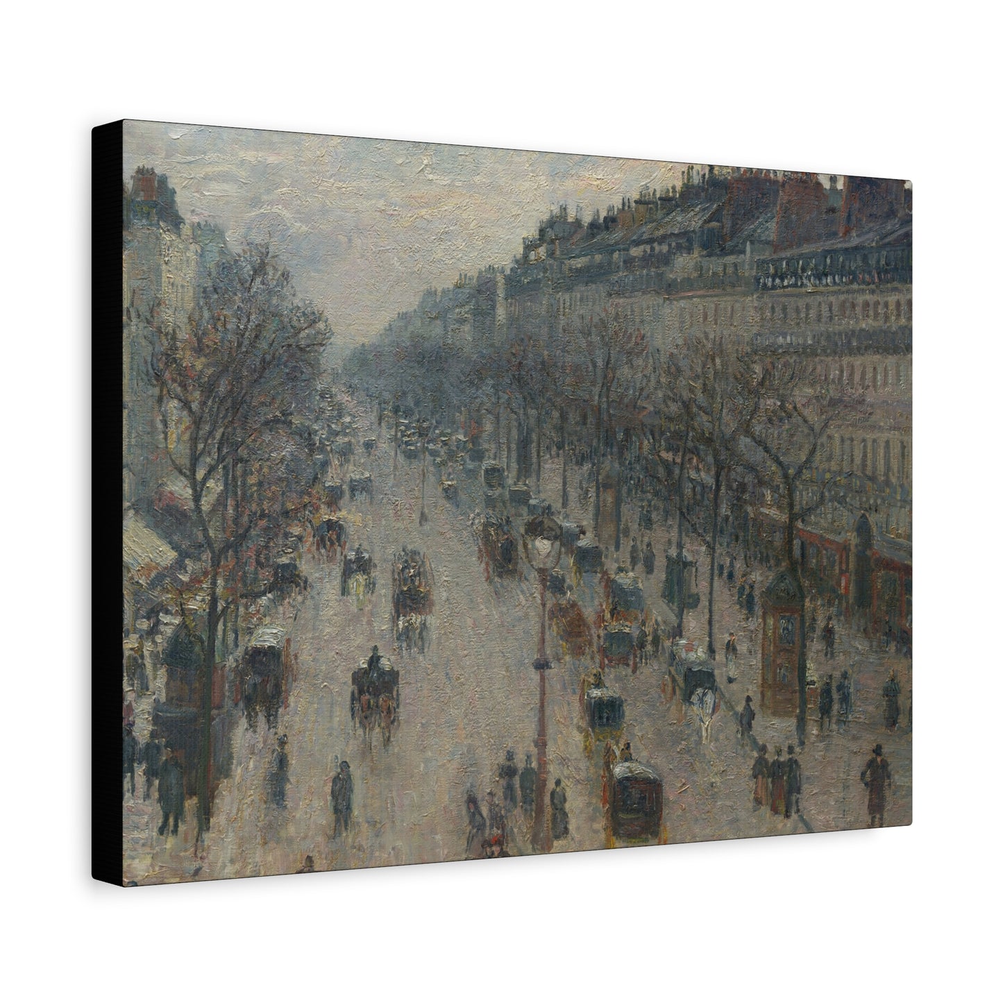 Pissarro, Camille - Boulevard Montmartre, Winter Morning (1897) - Canvas Block, unframed