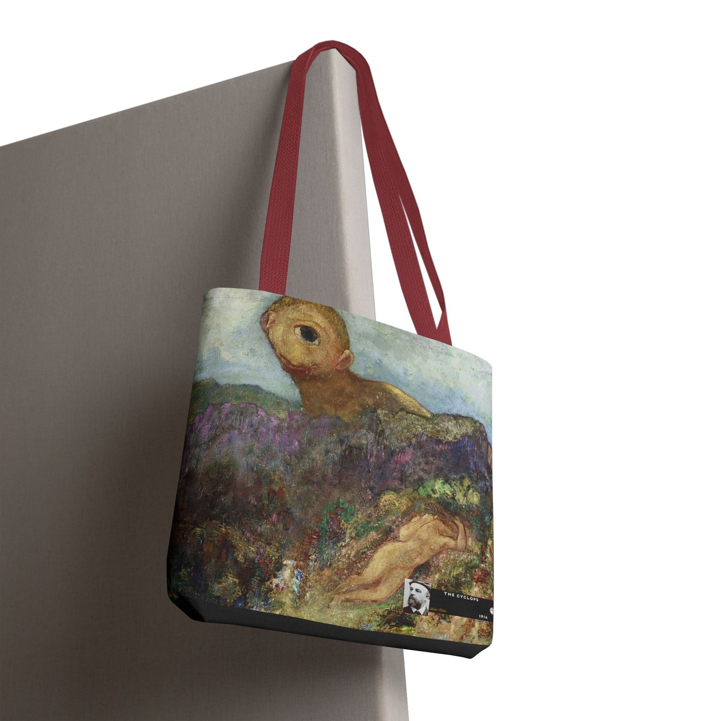 Redon, Odilon - The Cyclops (1914) - Tote Bag