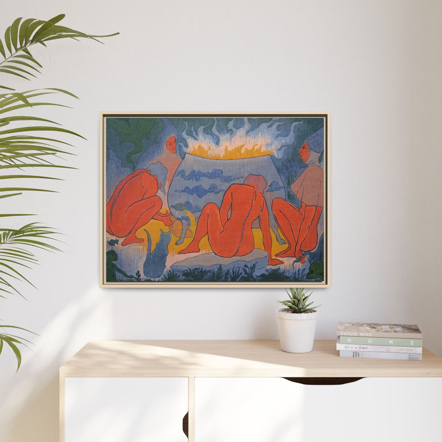 Ranson, Paul - Witches Around the Fire (1891) - Matte Canvas, Framed