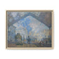 Monet, Claude - Le Gare Saint-Lazare (1877) - Matte Canvas, Framed