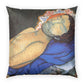 Filiger, Charles - The Recumbent Christ (1895) - Poly Velvet Pillow