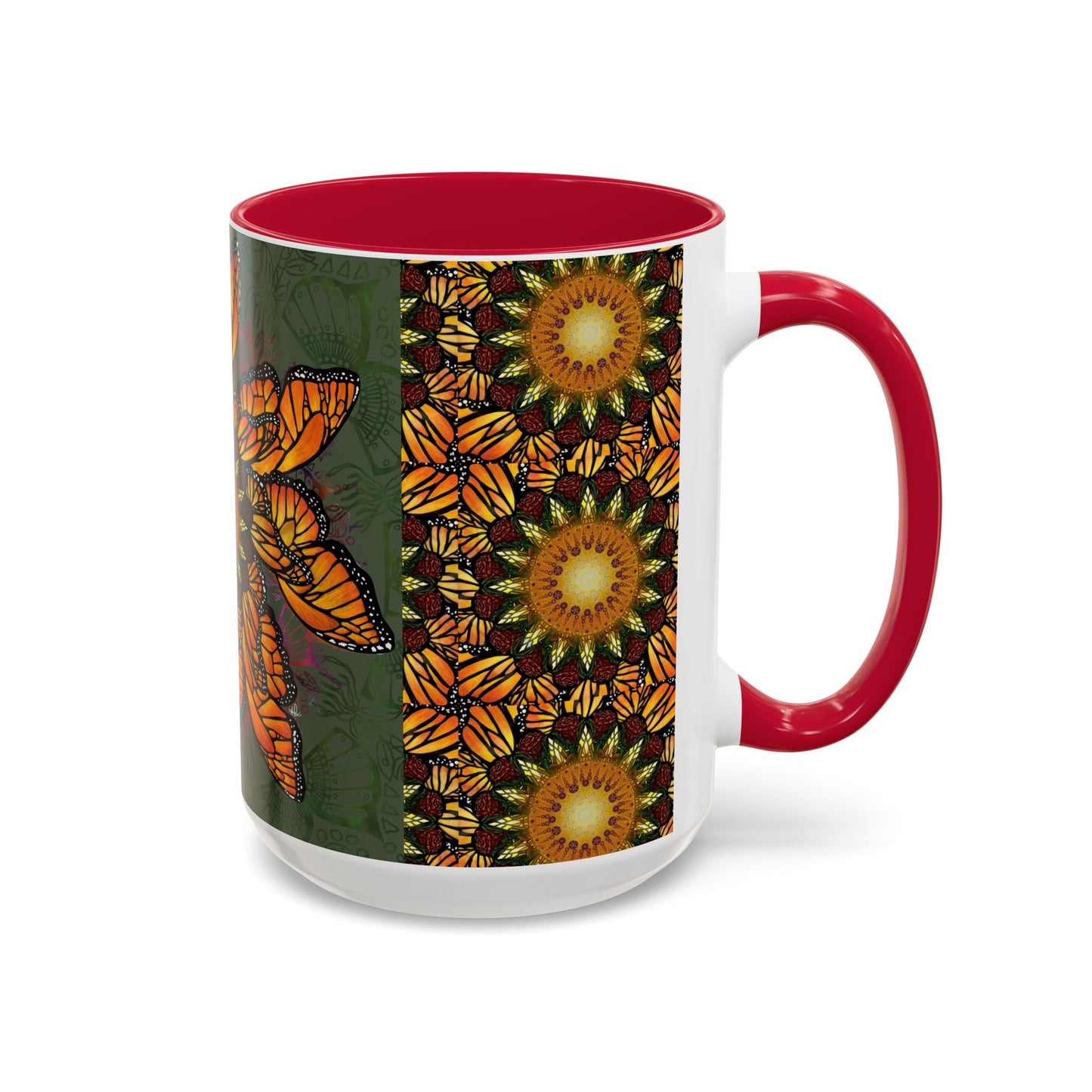 Pacio, Adam - Monarch Butterfly Mandala - Colorful Accent Mugs