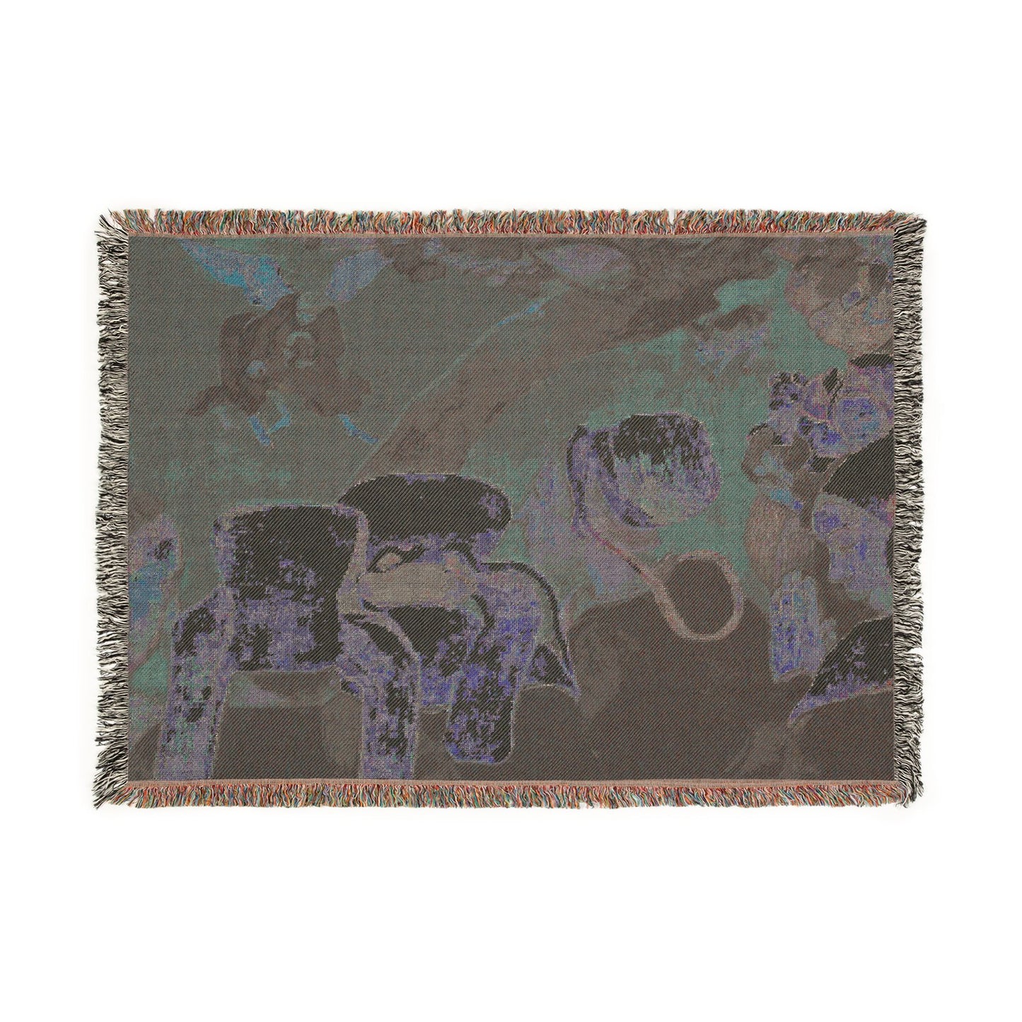 Gauguin, Paul - Vision of the Sermon (Jacob Wrestling with the Angel) (1888) - Woven Blanket