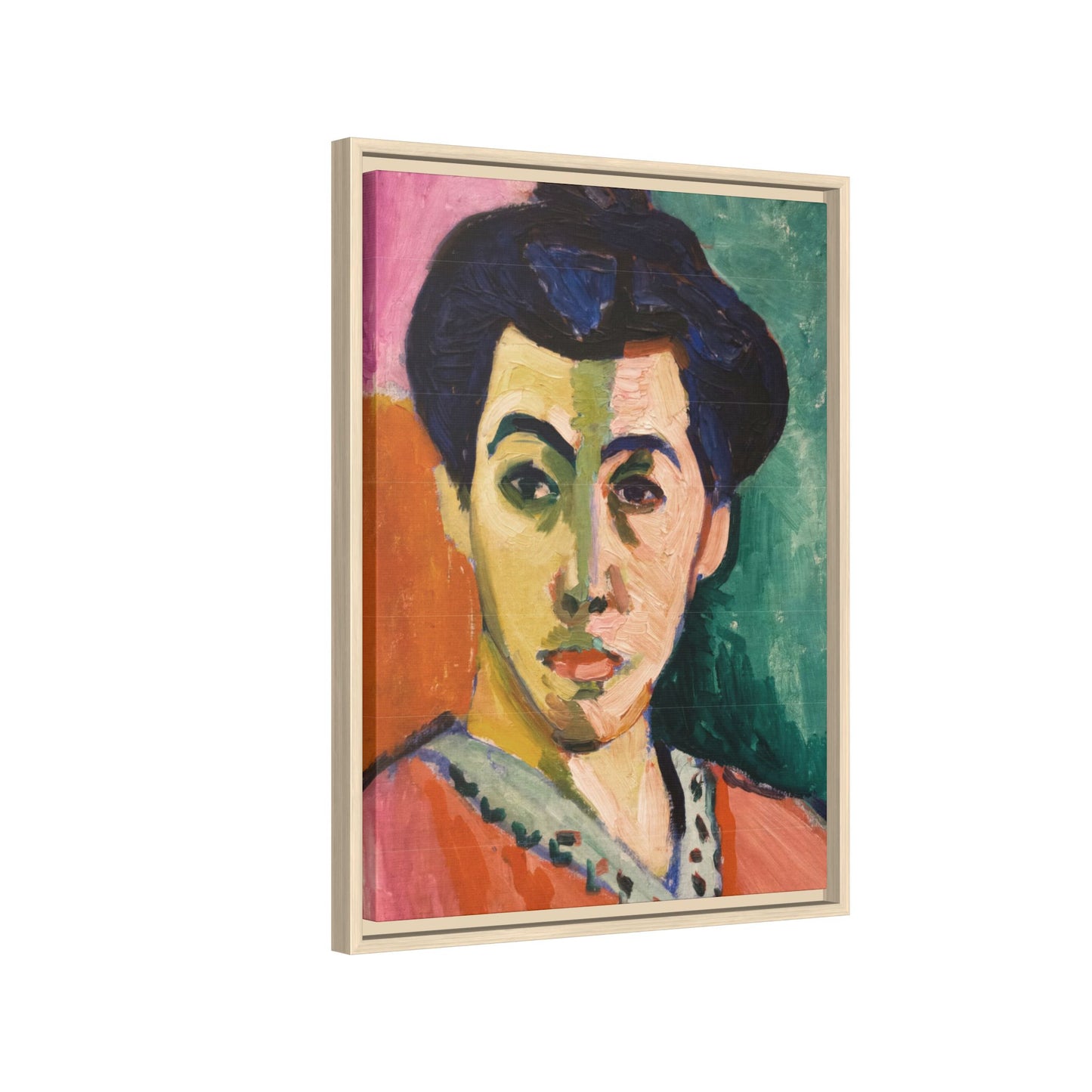 Matisse, Henri - The Green Stripe (1905) - Matte Canvas, Framed