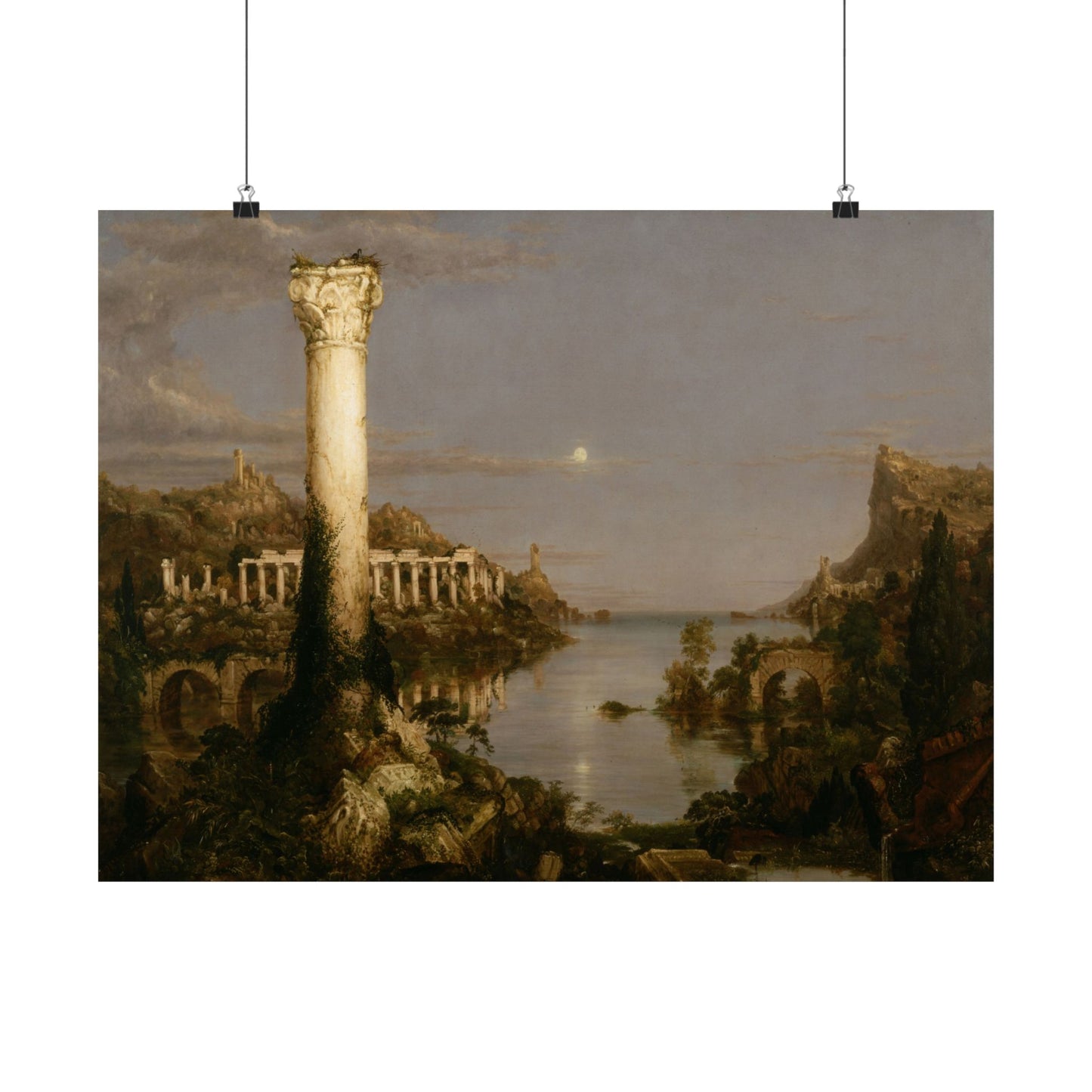 Cole. Thomas - The Course of Empire: Desolation (1836) - Satin Posters