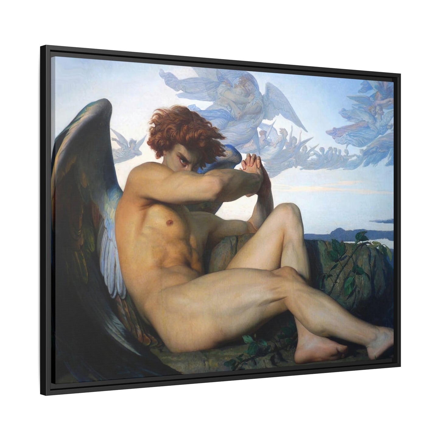 Cabanel, Alexandre - The Fallen Angel (1847) - Matte Canvas, Framed