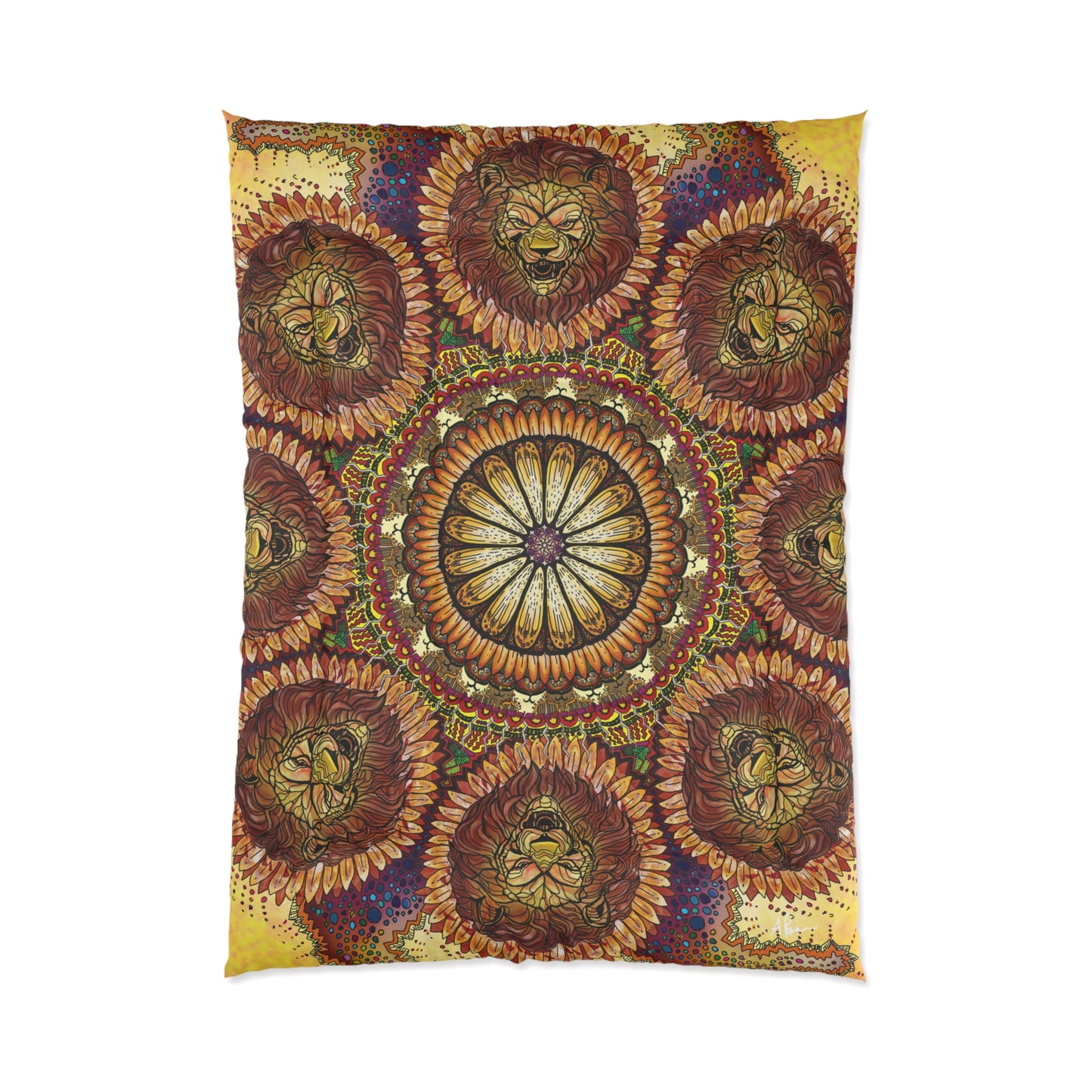Lion Summer Mandala - Comforter