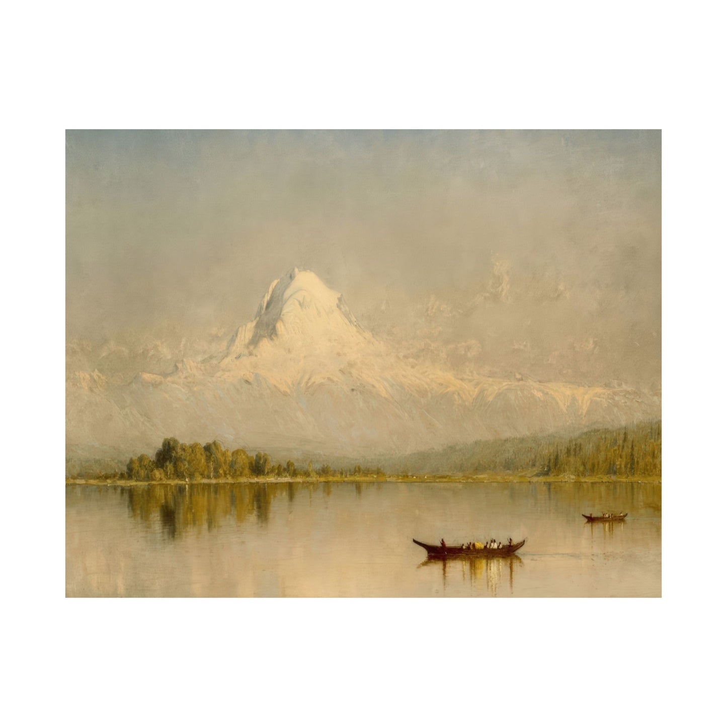 Gifford, Sanford Robinson - Mount Rainier  (1875) - Satin Posters