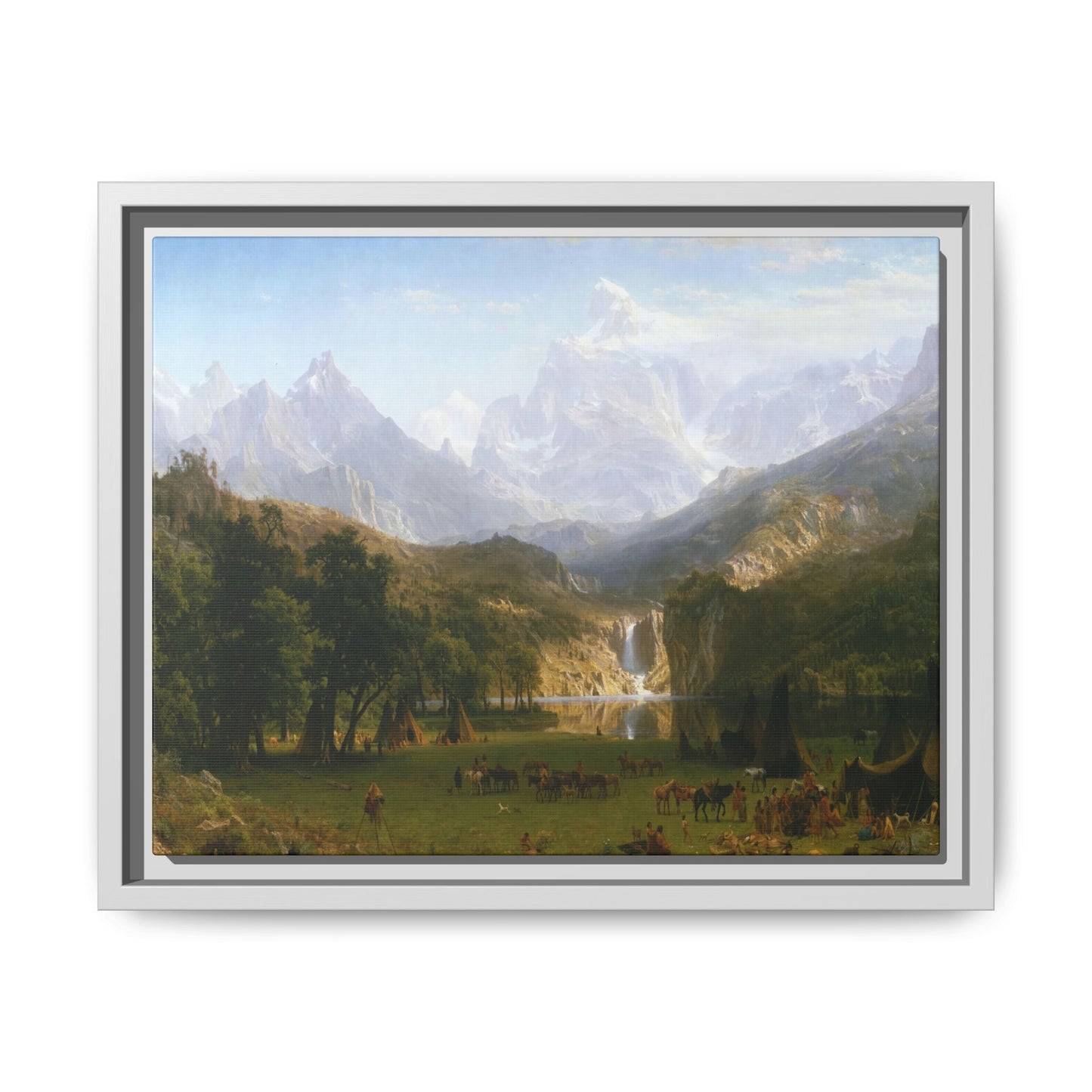 Bierstadt, Albert - The Rocky Mountains, Lander’s Peak (1863) - Matte Canvas, Framed