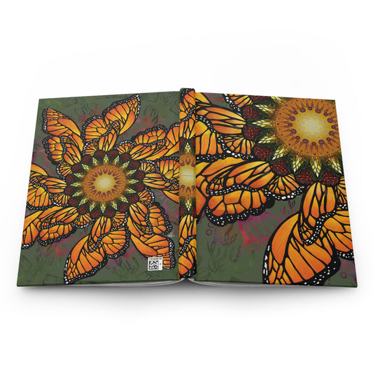 Pacio, Adam - Monarch Butterfly Mandala - Hardcover Journal Matte