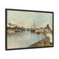 Morisot, Berthe - The Harbor at Lorient (1869) - Matte Canvas, Framed