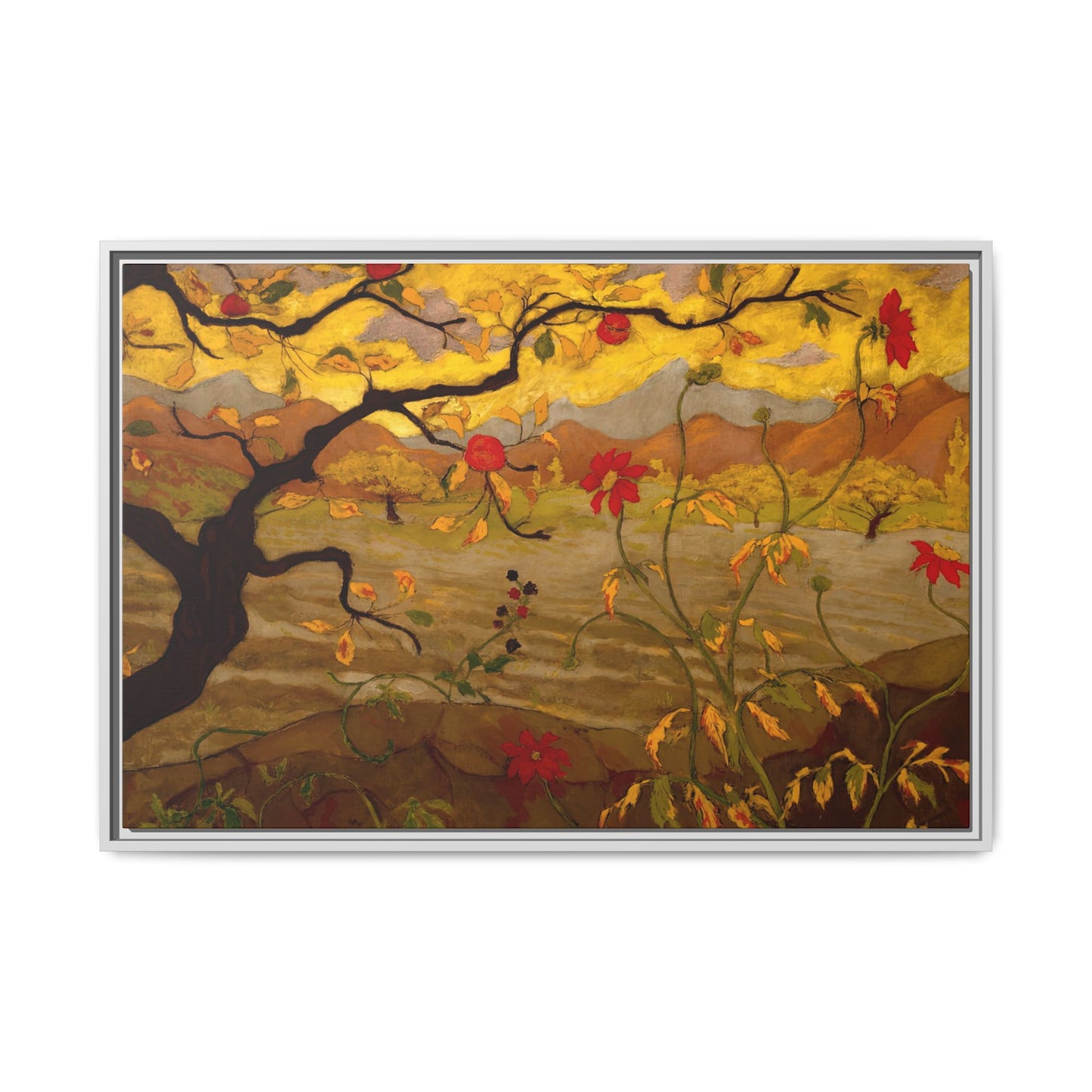 Ranson, Paul - Apple Tree with Red Fruit (1902) - Matte Canvas, Framed