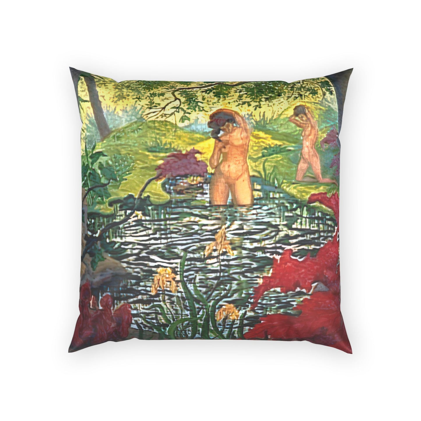 Ranson, Paul - The Lotus Bather (1906) - Poly Velvet Pillow