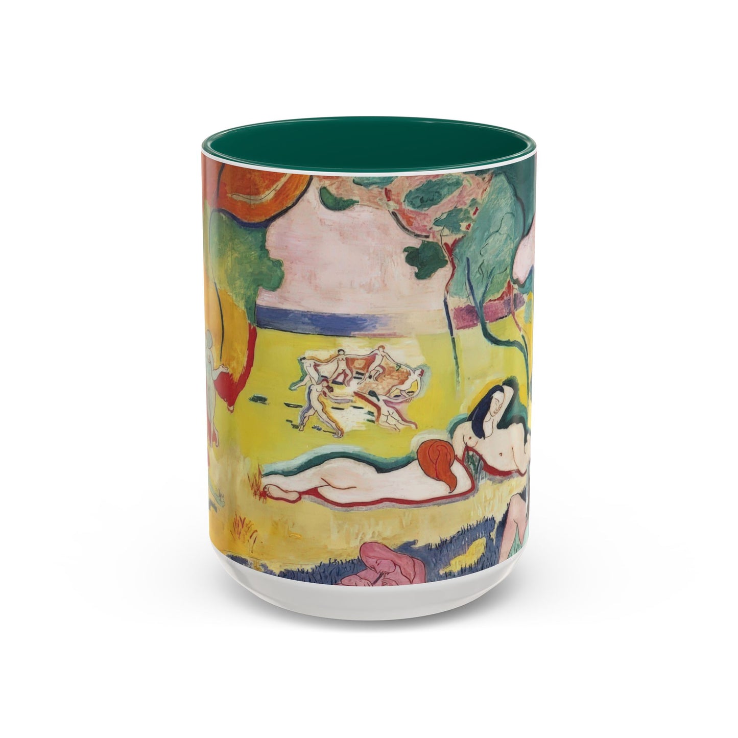 Matisse, Henri - The Joy of Life (1905) - Colorful Accent Mugs