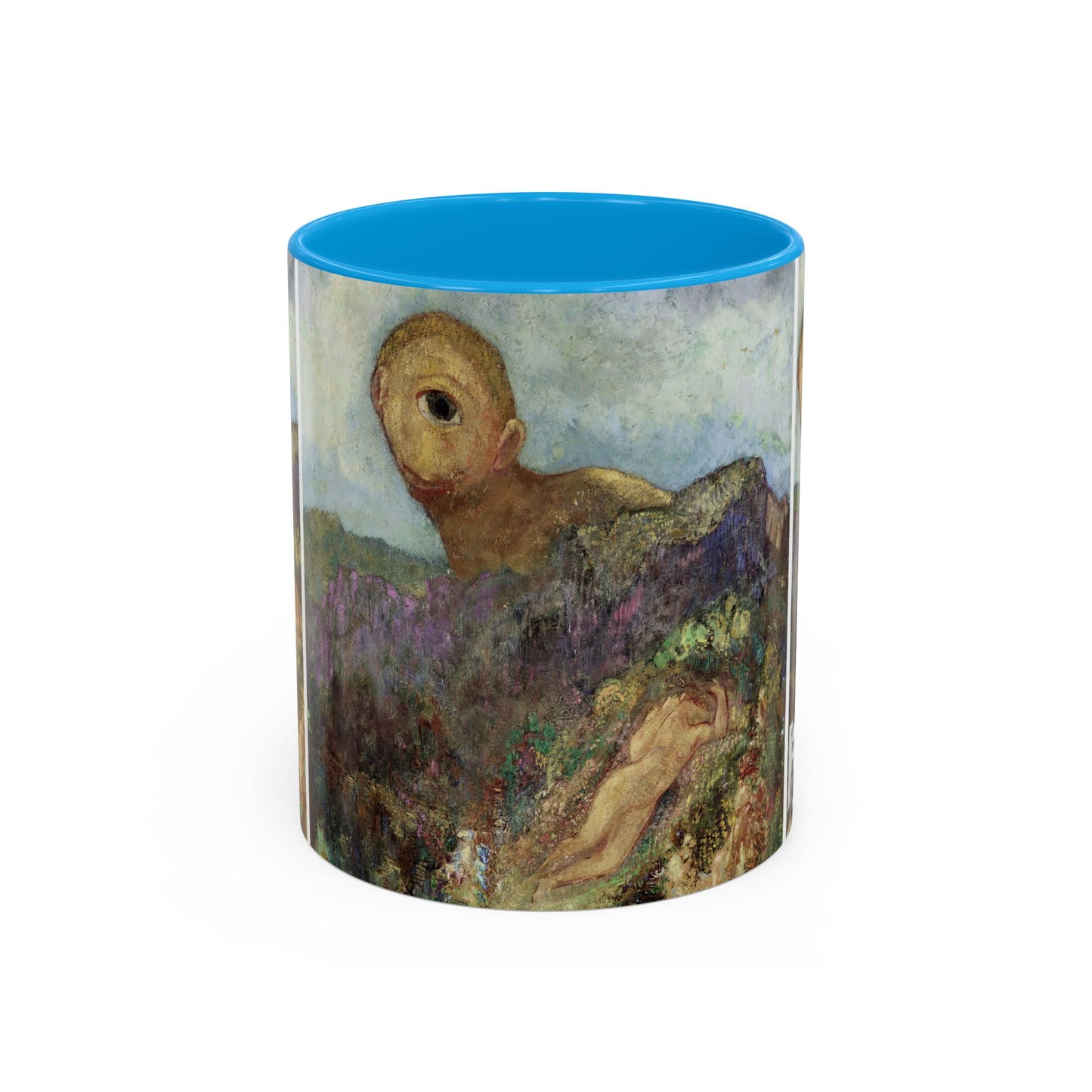 Redon, Odilon - The Cyclops (1914) - Colorful Accent Mugs