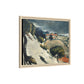 Cézanne, Paul - L’Estaque, Melting Snow (1870) - Matte Canvas, Framed