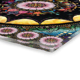 Obsidian Grandmothers Mandala - Acrylic Block