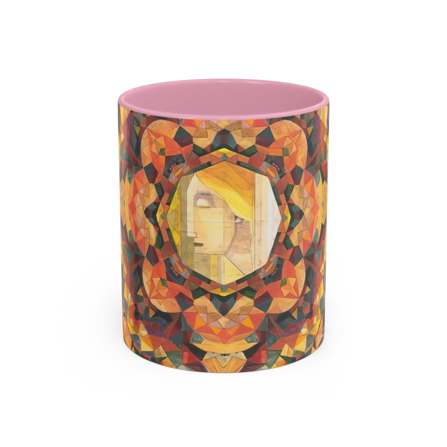 Filiger, Charles - Woman’s Head with Closed Eyes (1893) - Colorful Accent Mugs