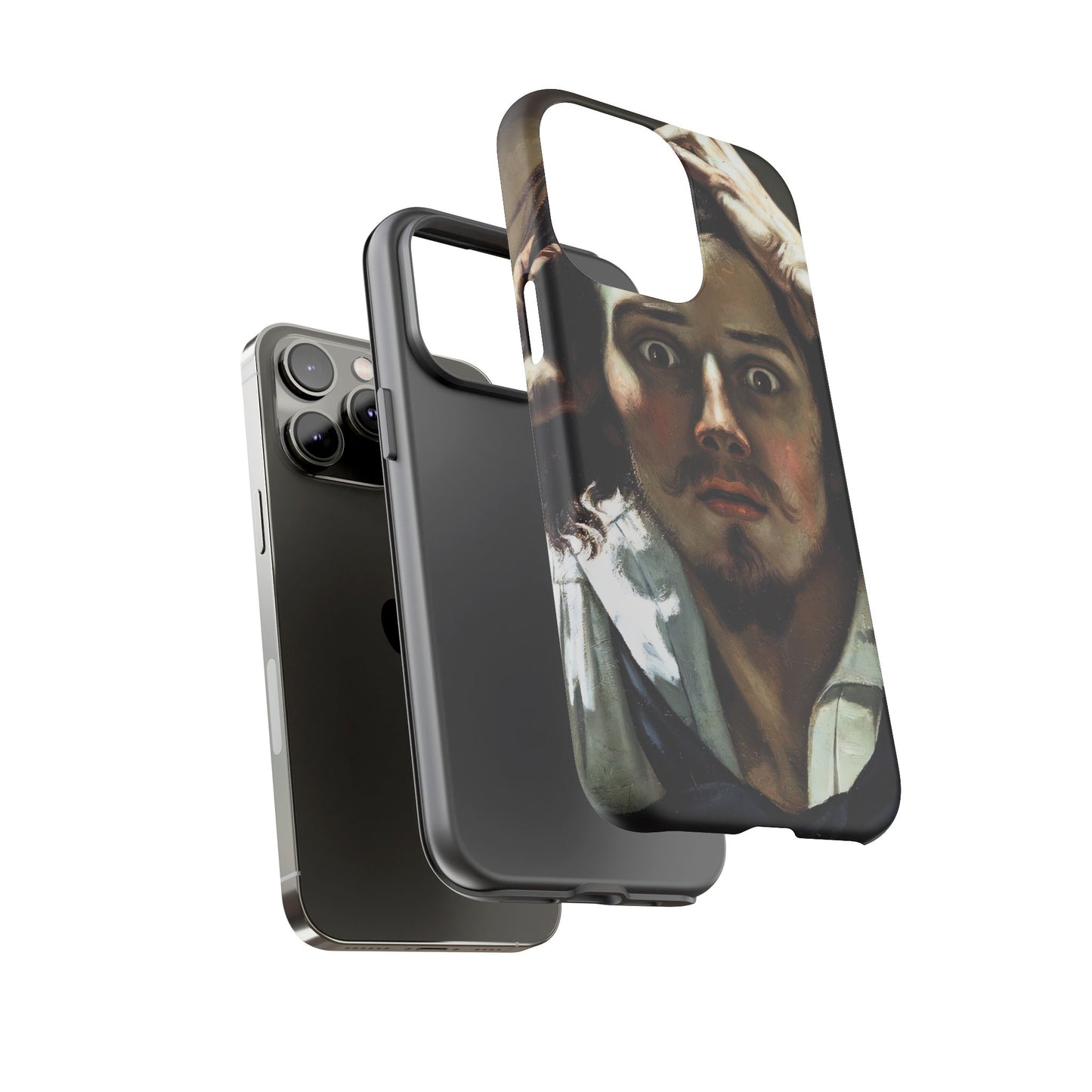 Courbet, Gustave - The Desperate Man (1843) - Tough Phone Cases