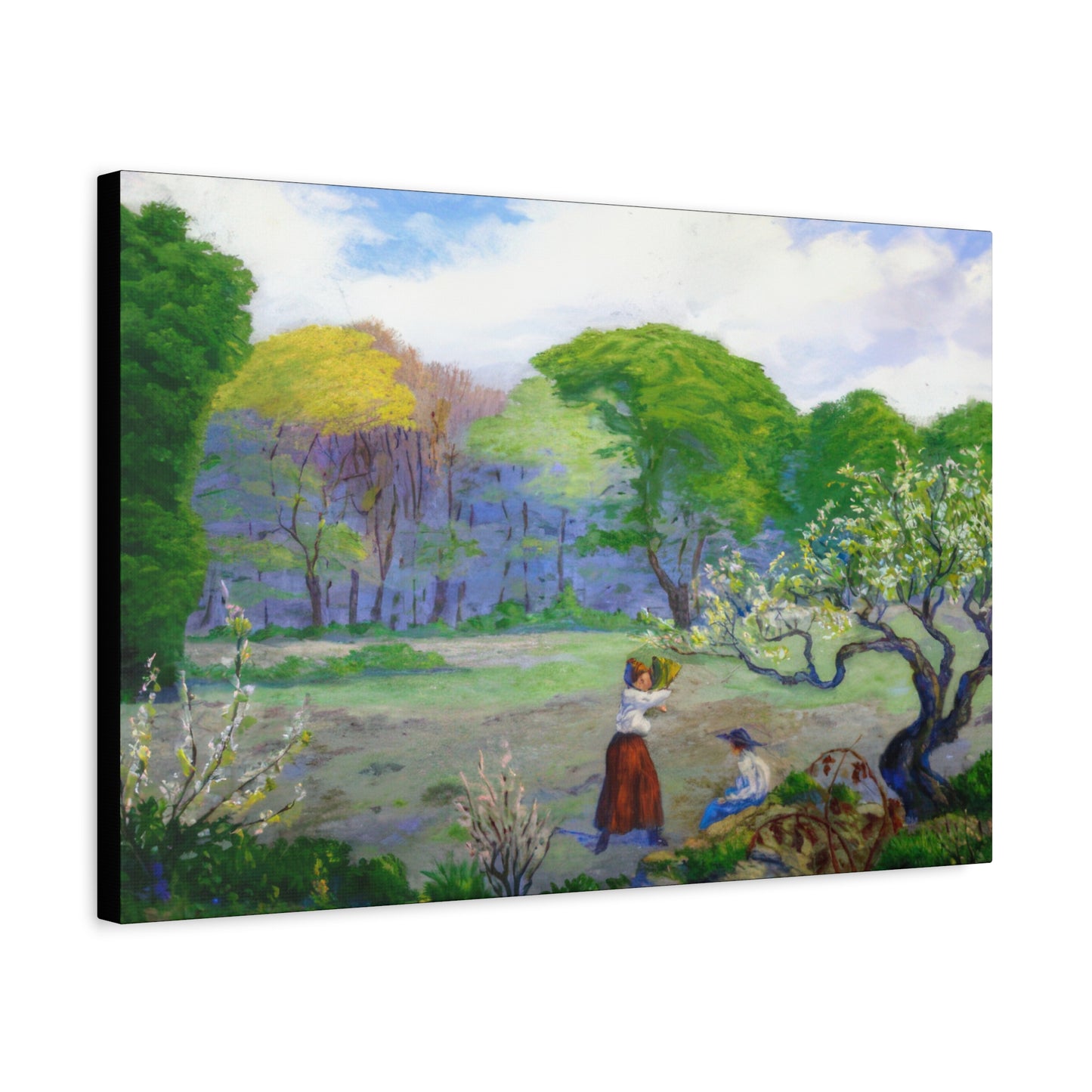 Ranson, Paul - Picking Flowers (1890) - Canvas Block, unframed