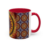 Solar Disc Mandala - Colorful Accent Mugs