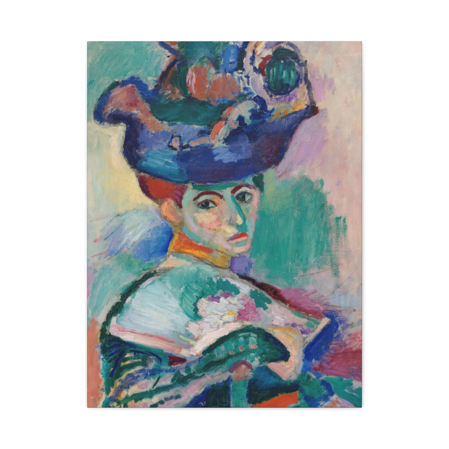 Matisse, Henri - Woman with a Hat (1905) - Canvas Block, unframed