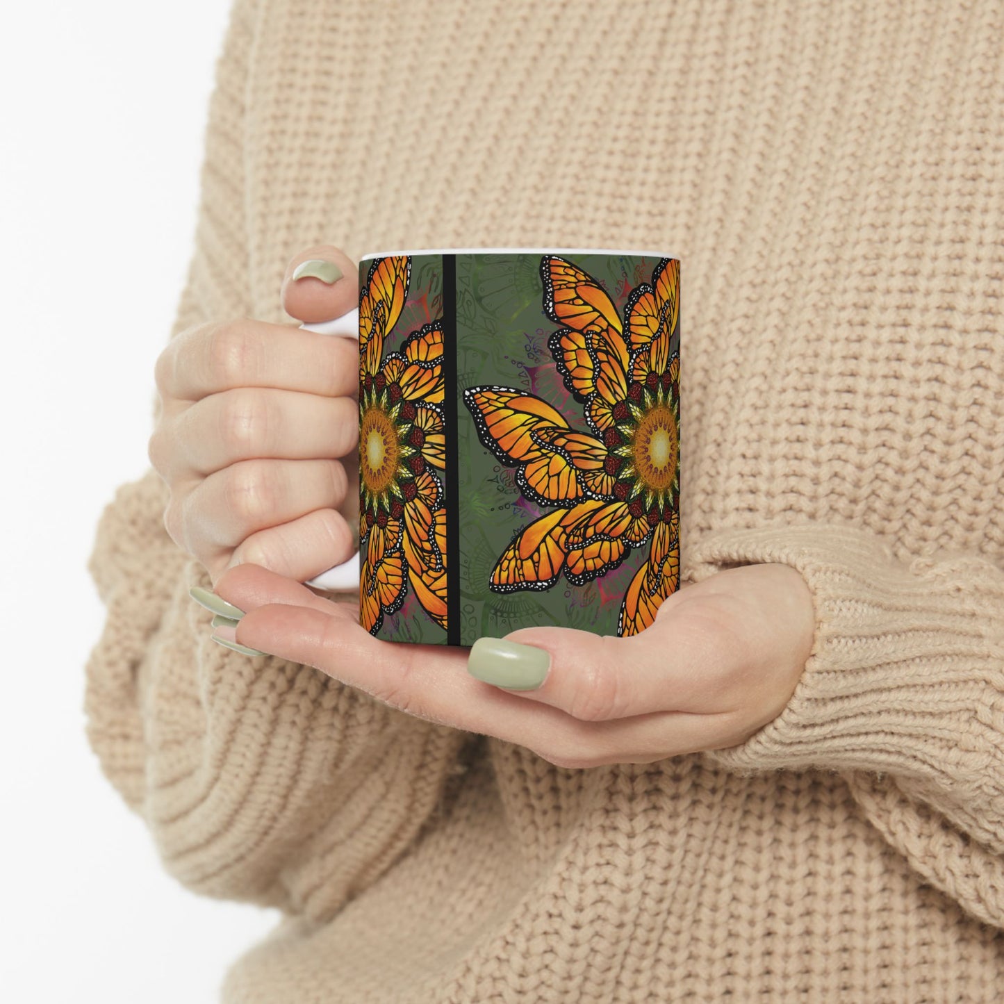 Pacio, Adam - Monarch Butterfly Mandala - Ceramic Mug