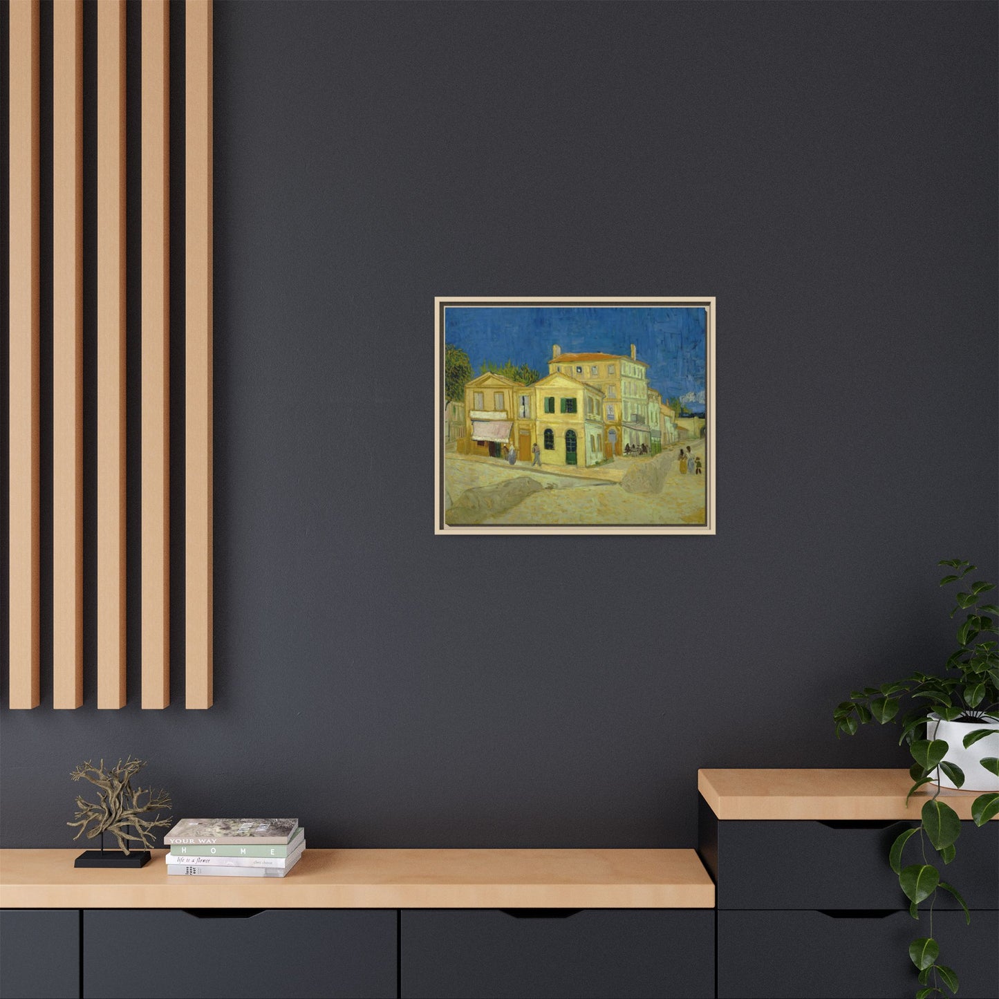 Van Gogh, Vincent - The Yellow House (1888) - Matte Canvas, Framed