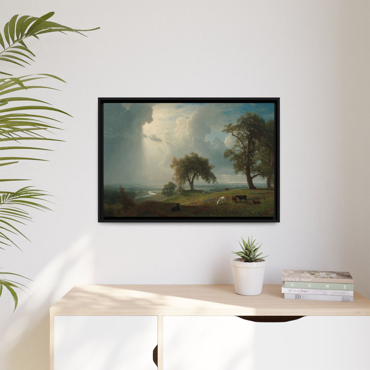 Bierstadt, Albert - California Spring (1875) - Matte Canvas, Framed
