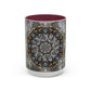Pacio, Adam - Memento Mori Mandala - Colorful Accent Mugs