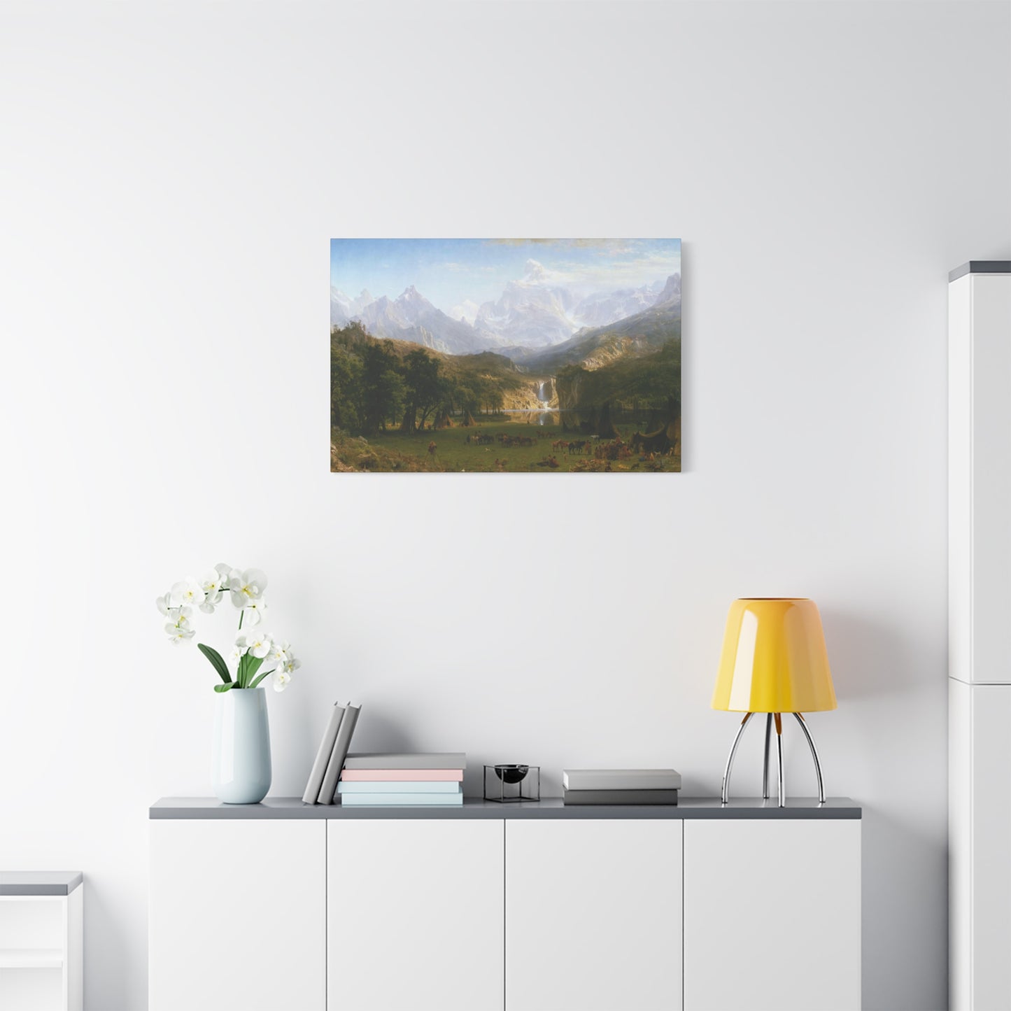 Bierstadt, Albert - The Rocky Mountains, Lander’s Peak (1863) - Canvas Block, unframed