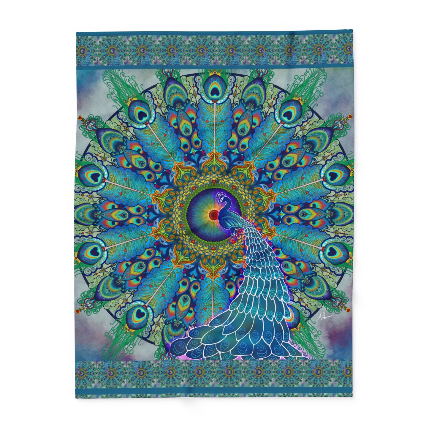 Pacio, Adam - Melek Taus Mandala - Arctic Fleece Blanket
