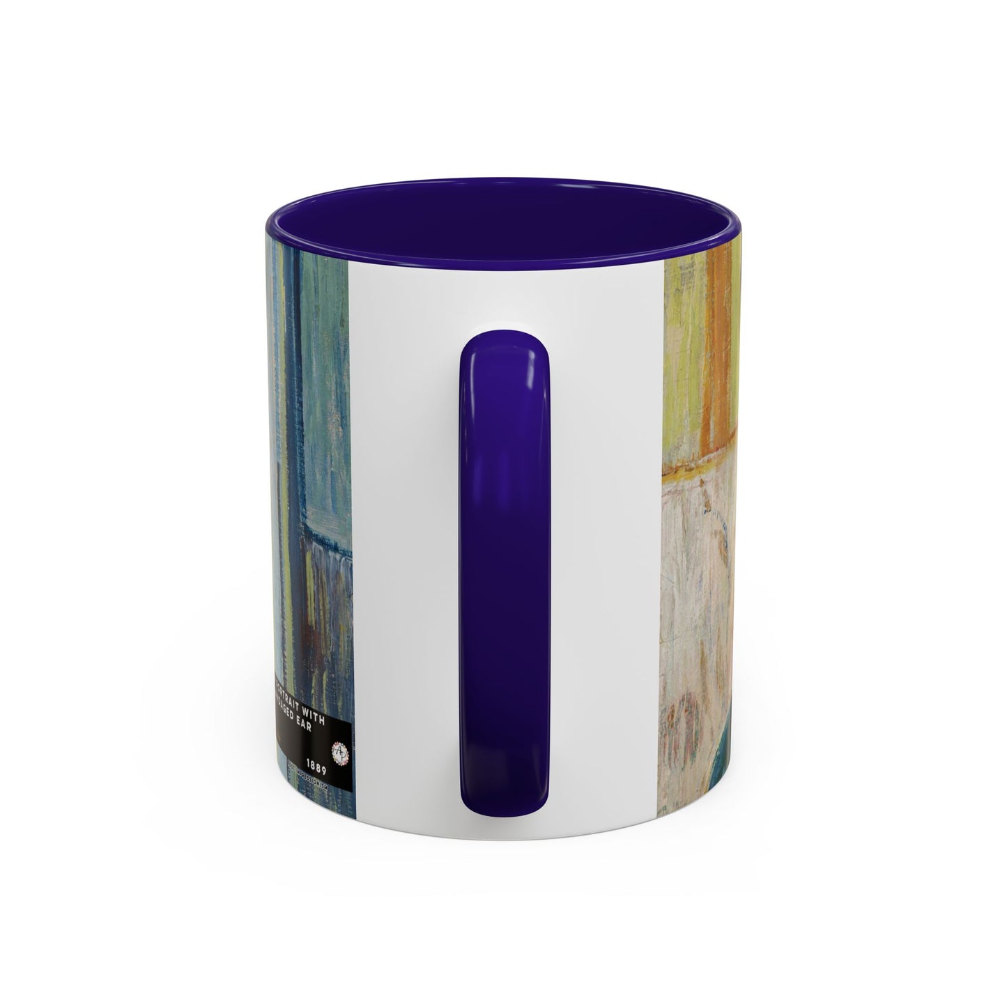 Van Gogh, Vincent - Self Portrait with Bandaged Ear (1889) - Colorful Accent Mugs