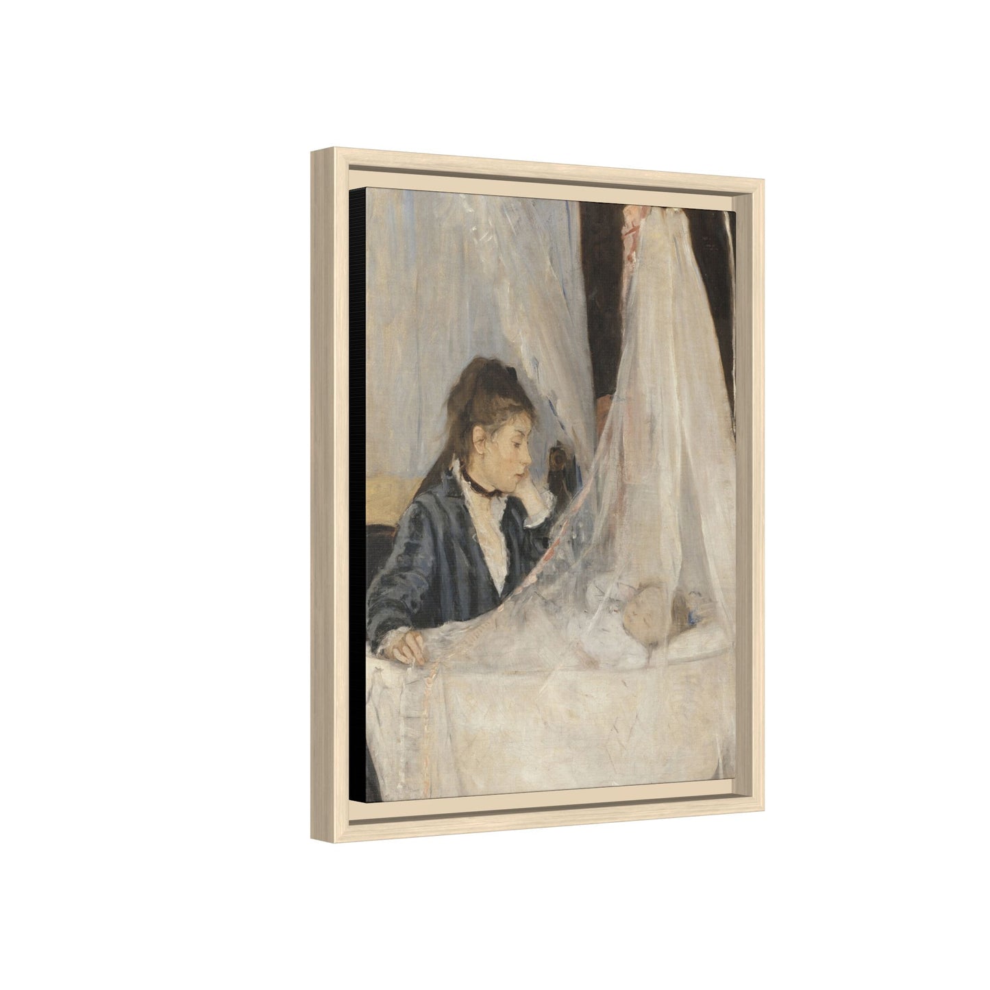Morisot, Berthe - The Cradle (1872) - Matte Canvas, Framed