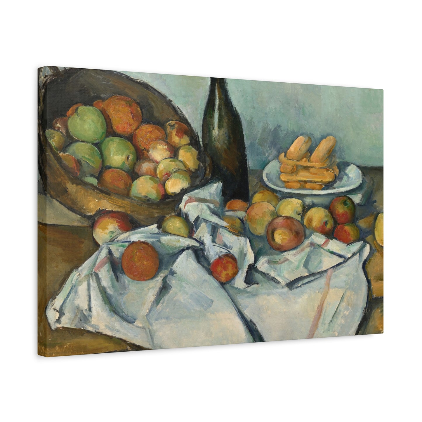 Cézanne, Paul - Basket of Apples (1893) - Canvas Block, unframed
