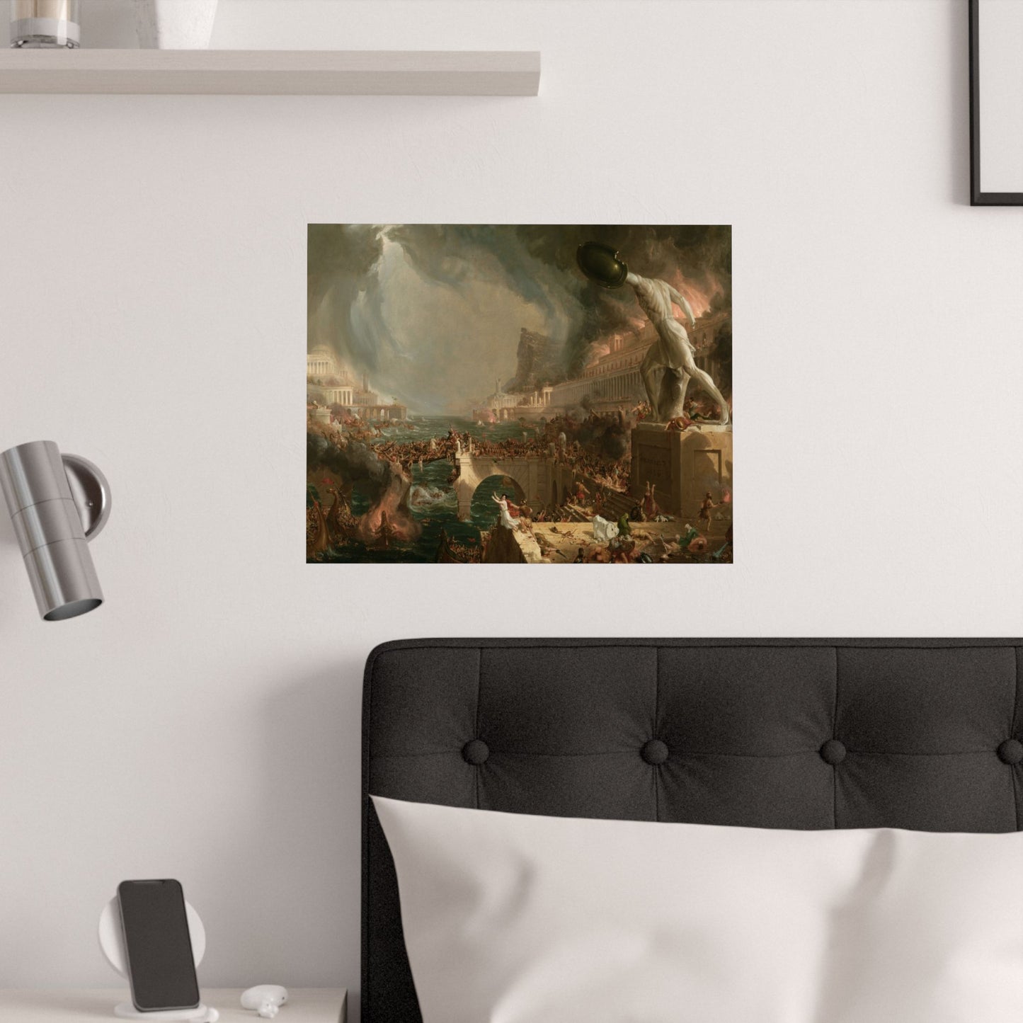 Cole. Thomas - The Course of Empire: Destruction (1836) - Satin Posters