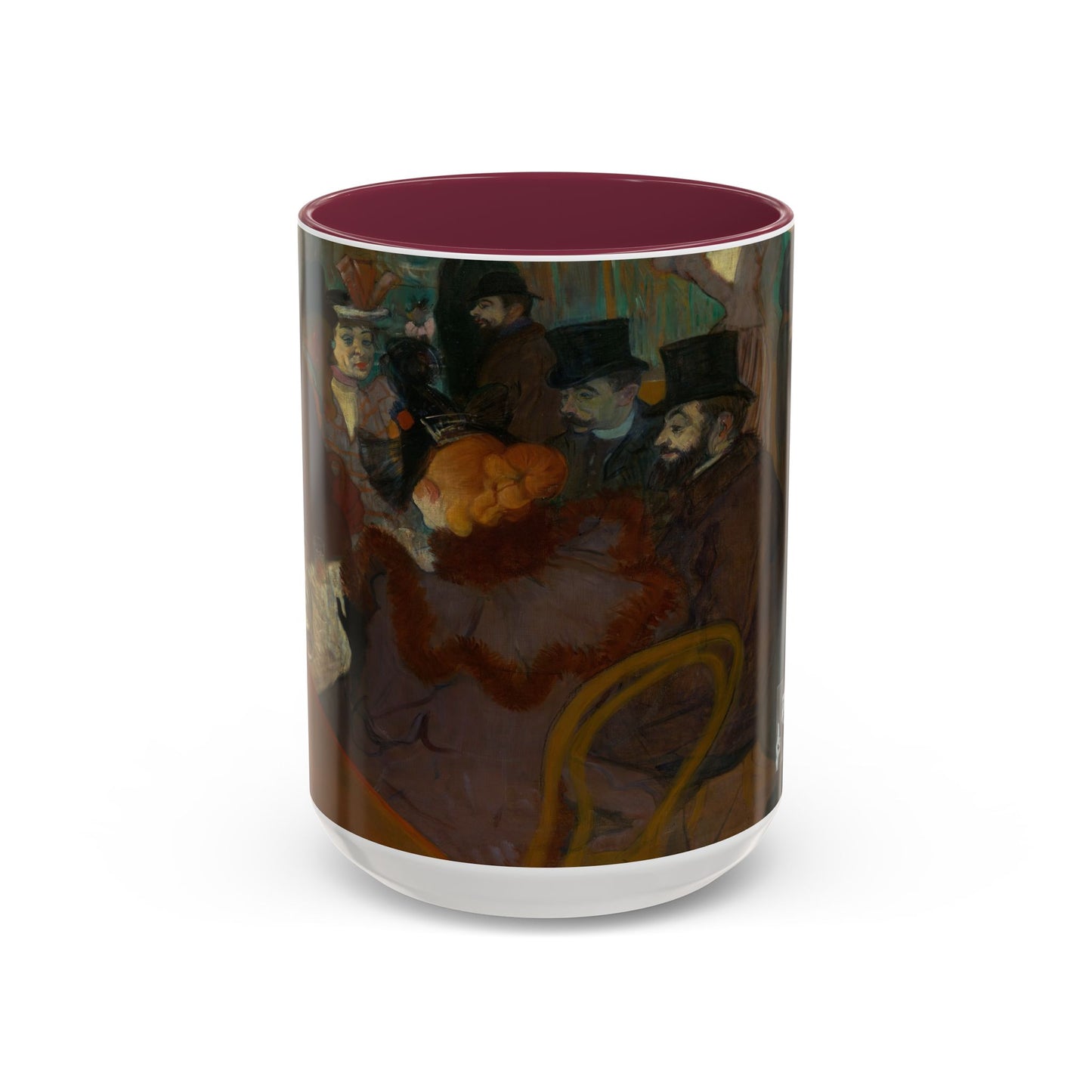 Toulouse-Lautrec, Henri - At the Moulin Rouge (1892) - Colorful Accent Mugs