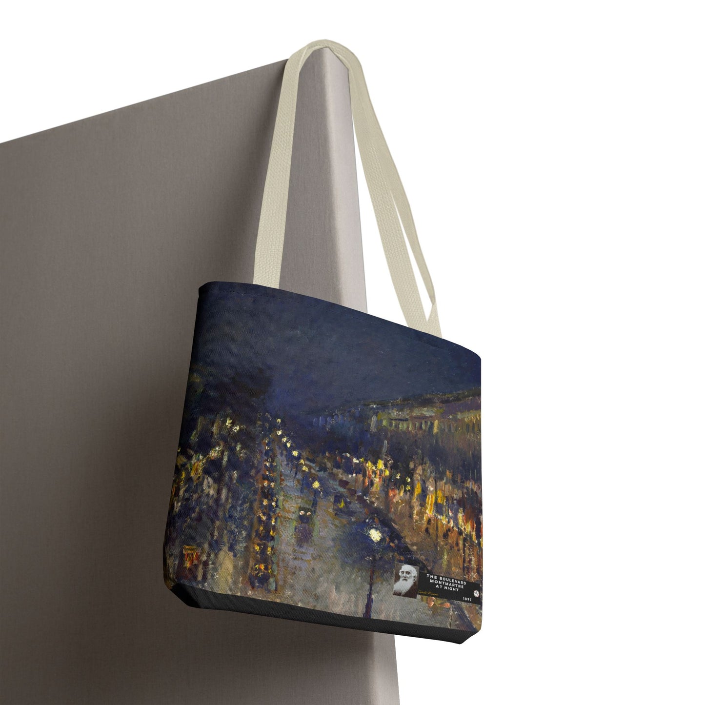 Pissarro, Camille - The Boulevard Montmartre At Night (1897) - Tote Bag