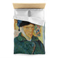 Van Gogh, Vincent - Self Portrait with Bandaged Ear (1889) - Microfiber Duvet Cover