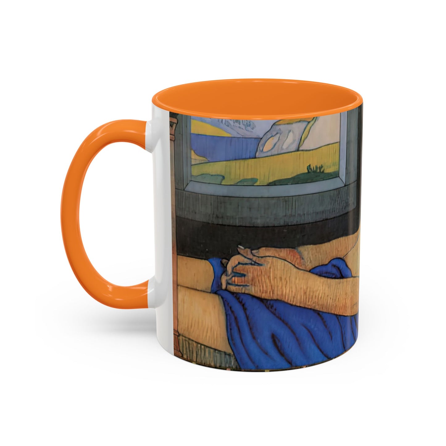Filiger, Charles - The Recumbent Christ (1895) - Colorful Accent Mugs