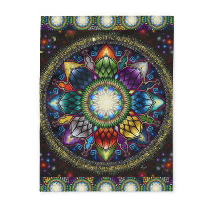 Pacio, Adam - Mystic Jewel Mandala - Arctic Fleece Blanket