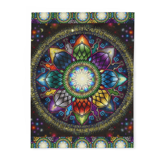 Pacio, Adam - Mystic Jewel Mandala - Arctic Fleece Blanket