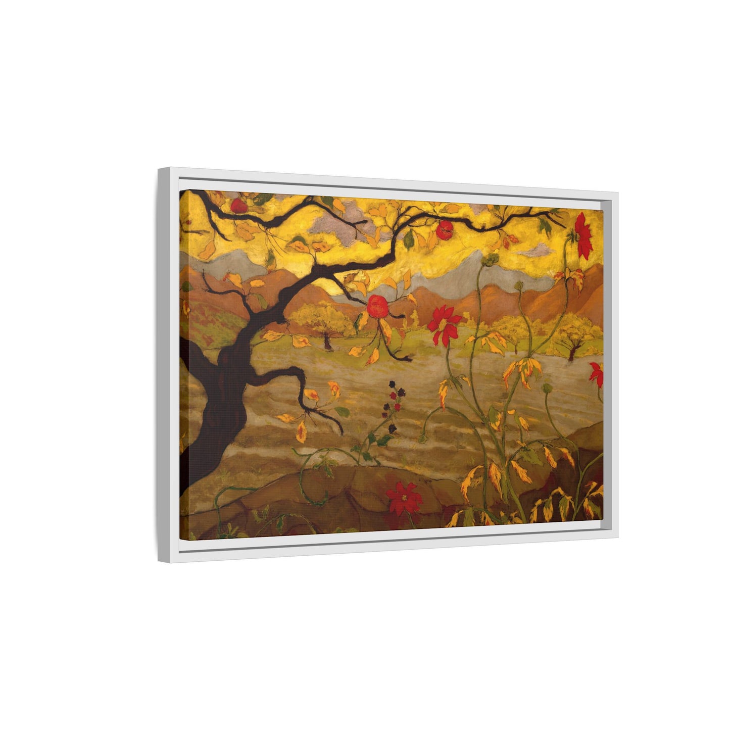 Ranson, Paul - Apple Tree with Red Fruit (1902) - Matte Canvas, Framed