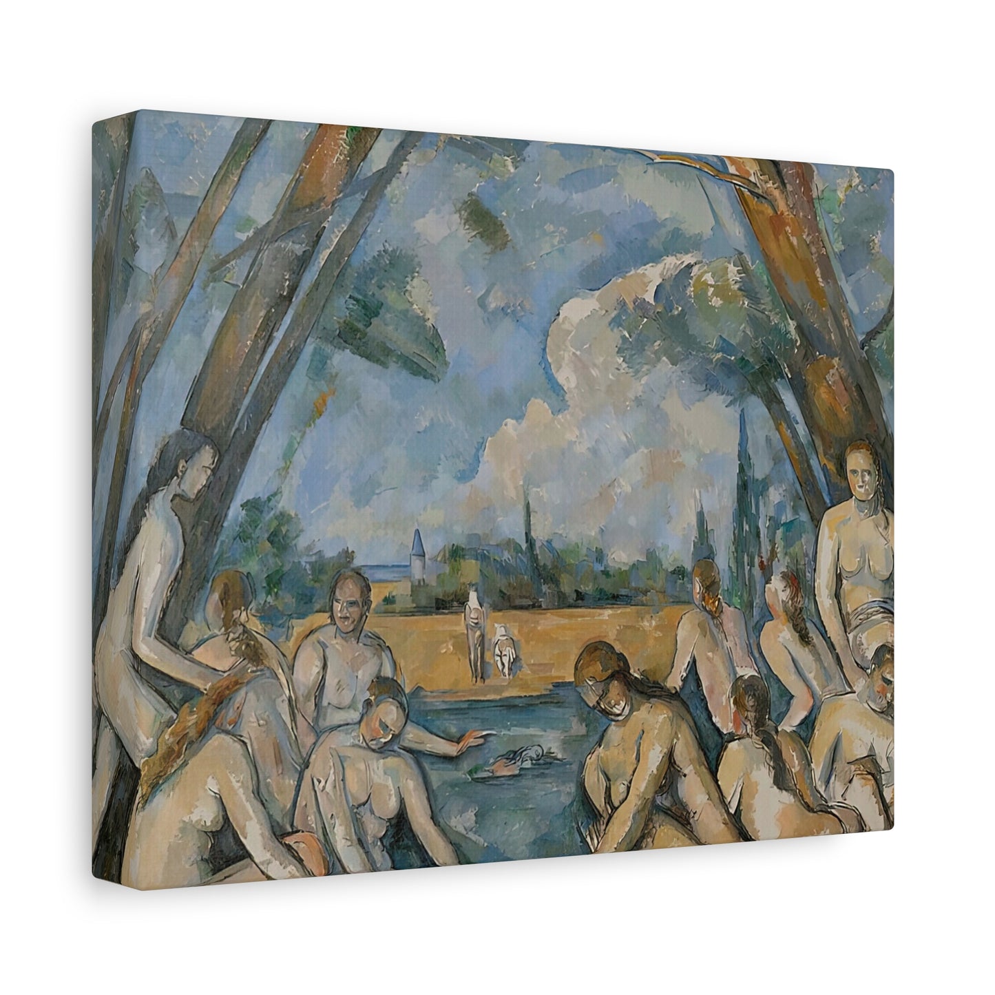 Cézanne, Paul - The Large Bathers (1906) - Canvas Block, unframed