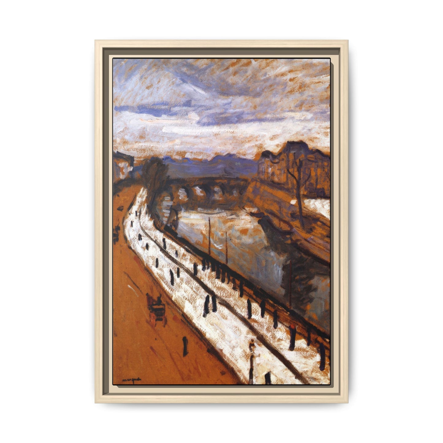 Marquet, Albert - Quai des Grands-Augustins (1905) - Matte Canvas, Framed
