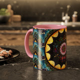 Obsidian Grandmothers Mandala - Colorful Accent Mugs