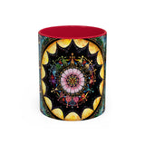 Obsidian Grandmothers Mandala - Colorful Accent Mugs